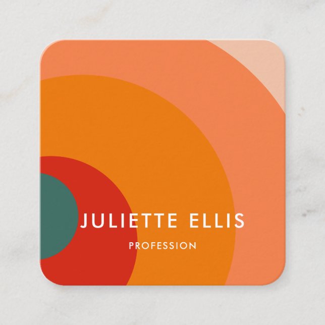 Retro SwirlBusiness Card (Front)