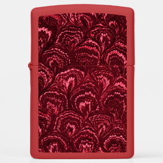 Retro Swirls Garnet Red Zippo Lighter