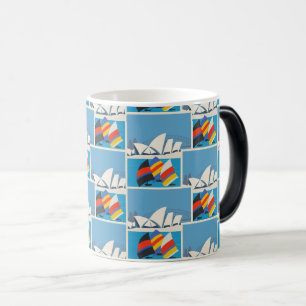 Retro Sydney Australia Travel Holiday Color Morph Mug
