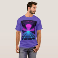 Retro Synthwave Neon Palm Trees