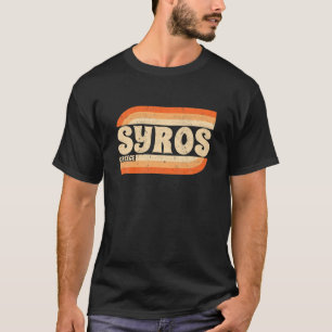 Retro Syros Greece T-Shirt
