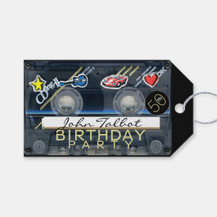 Retro T3 Audiotape 50th Birthday Thank You Gift T Tags