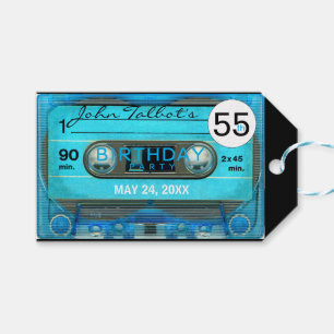 Retro T4 Audiotape 55th Birthday Thank You Gift T Gift Tags
