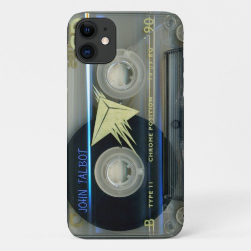 Retro T5 Audiotape mixtape Cassette Name iPC Case_ iPhone 11 Case