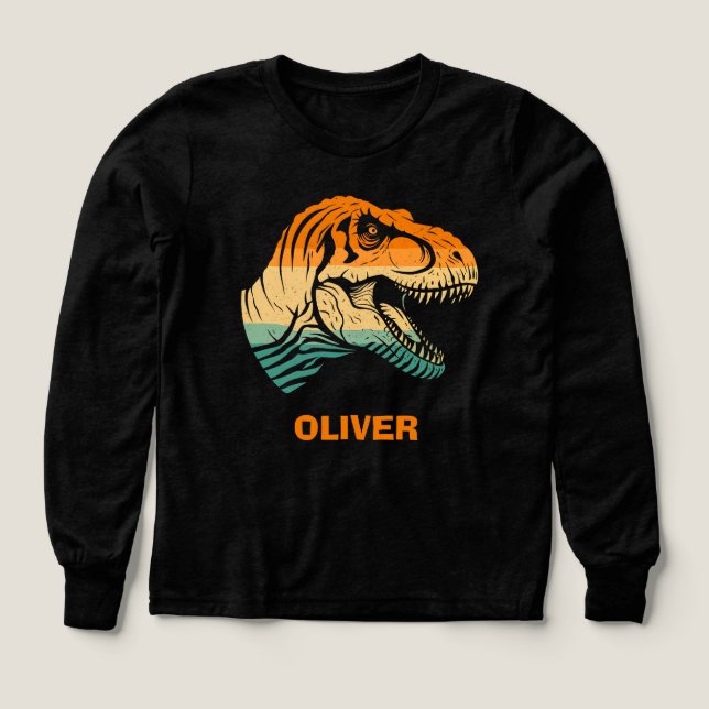 Retro T-rex Dinosaur Shirt (Design Front)