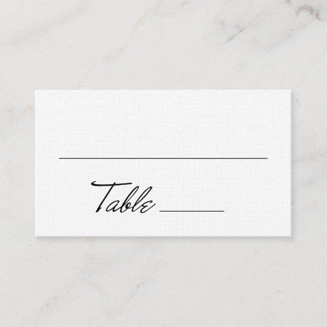Retro Table Place Cards Templates | Blank (Front)