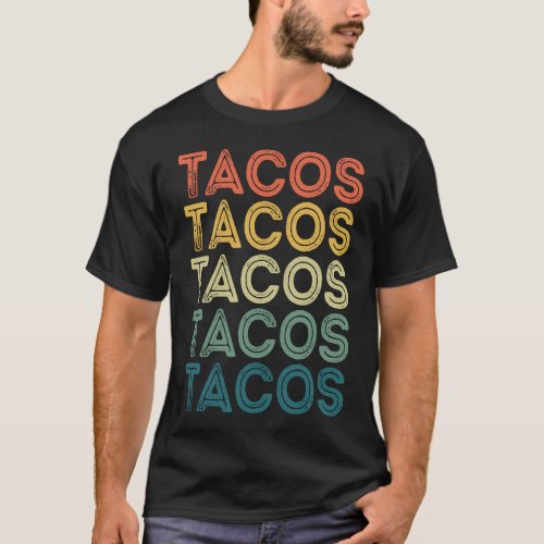 Retro Taco Funny Distressed Fiesta Tee for Cinco