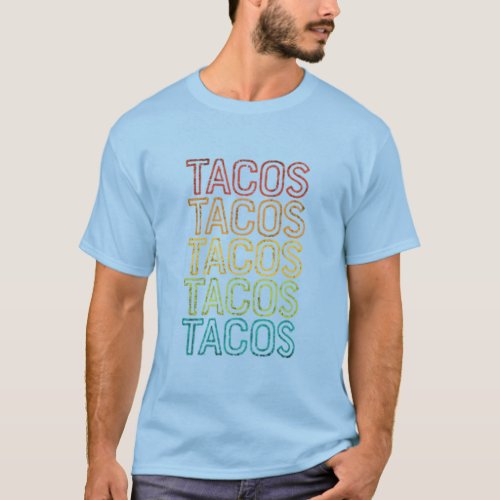 Retro Tacos Cinco De Mayo Taco Tuesday Men Women V T_Shirt