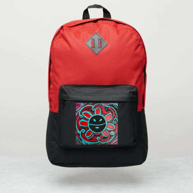 Retro Taíno Sun Backpack (Front)
