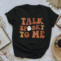 Retro Talk Spooky To Me Ghost Halloween Pumpkin