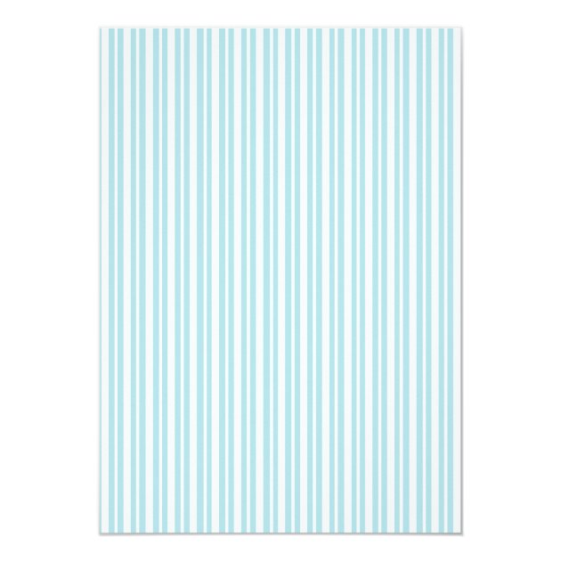 Retro Tandem Bicycle Blue & White Striped Wedding Invitation