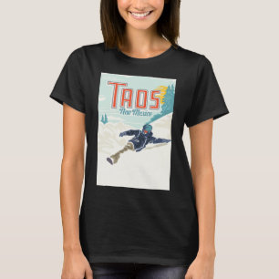 Retro Taos Ski Valley New Mexico Skiing Snowboardi T-Shirt