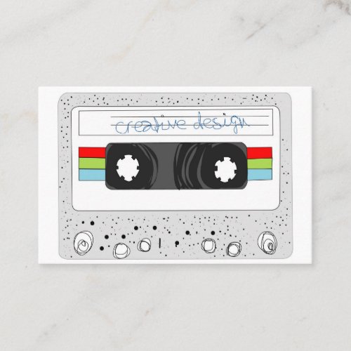 Retro Tape Cassette Business Card
