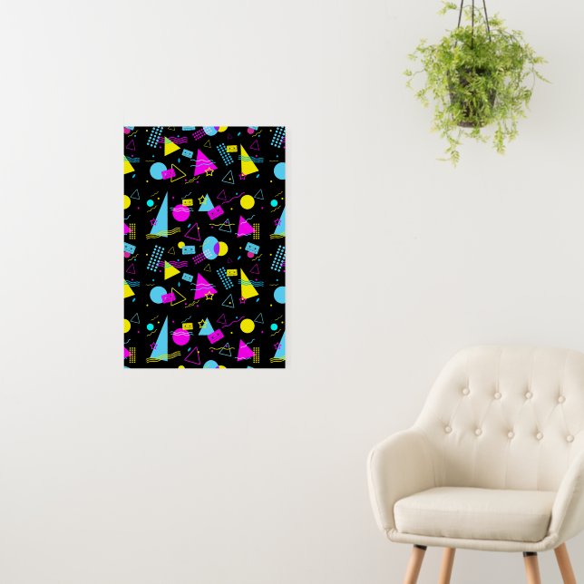 RETRO TAPE COLORFUL SHAPES  FOAM BOARD (In Situ (Wall))