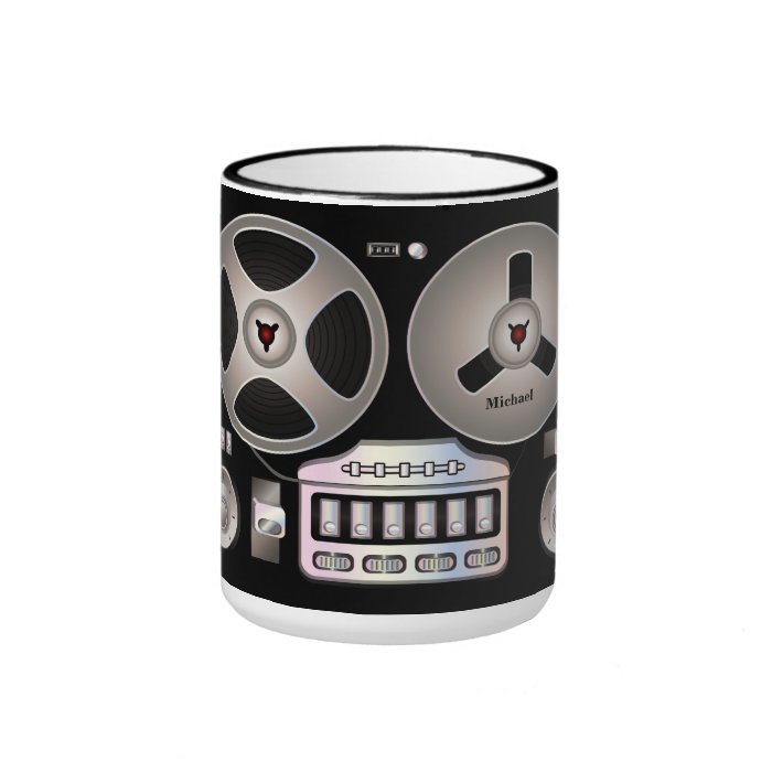 Retro Tape Recorder Magnetophone Mug