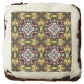 Retro Target Cross Pattern Brownie (Front)