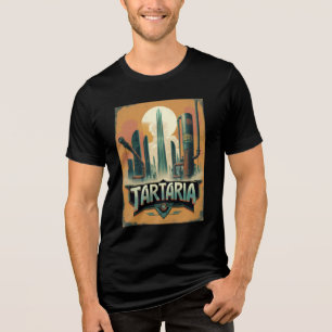 Retro Tartaria History Conspiracy Tri-Blend Shirt