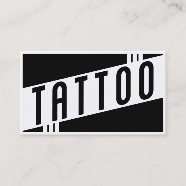 retro tattoo business card (Front)