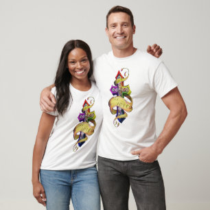 Retro tattoo design cross and butterfly -gay love T-Shirt