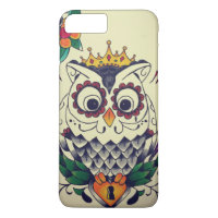 retro tattoo flash owl iPhone 7 plus case