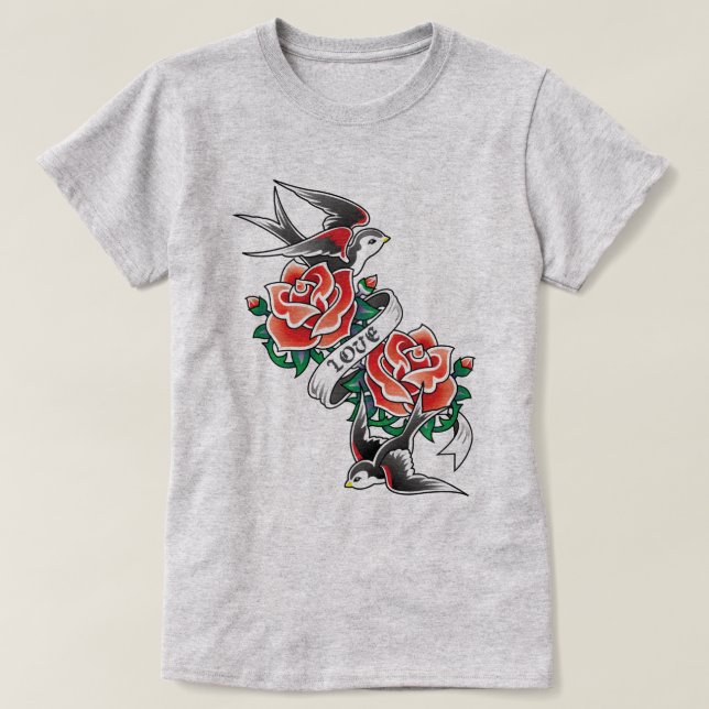 Retro  Tattoo T-Shirt (Design Front)