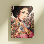 Retro Tattooed Pin-up Postcard
