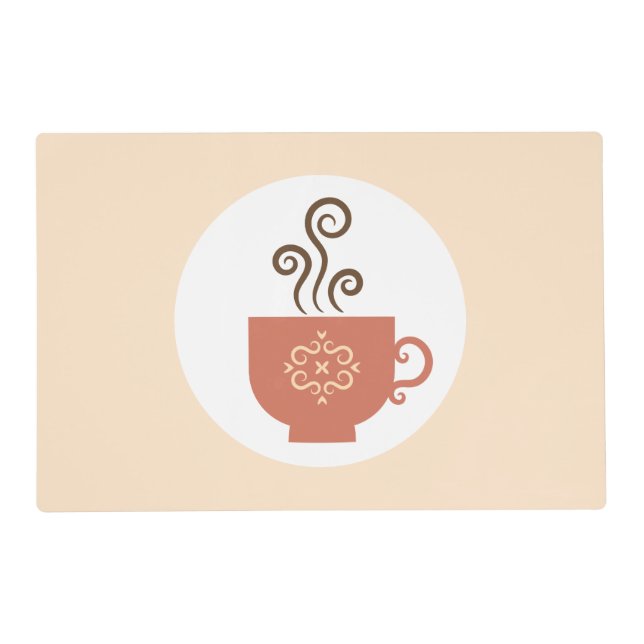 Retro Tea or Coffee  Placemat (Front)