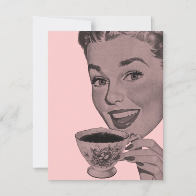 Retro Tea Party Invitation (Front)