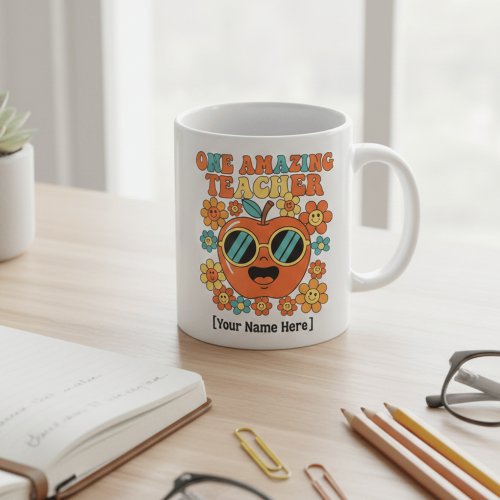 Retro Teacher Appreciation  | Personalized Class o Coffee Mug