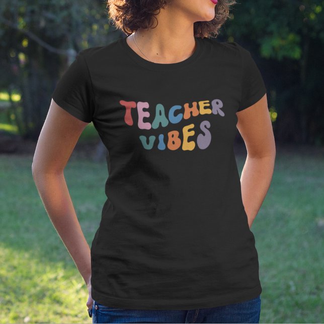 Retro Teacher Vibes T-Shirt (Creator Uploaded)
