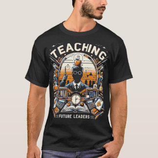 Retro Teaching Future Leaders Teacher Back To Scho T-Shirt