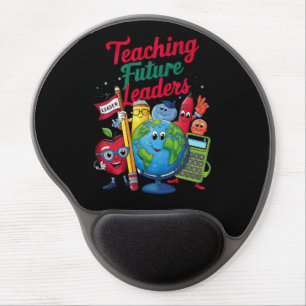 Retro Teaching Future Leaders Teacher School  Gel Mouse Pad