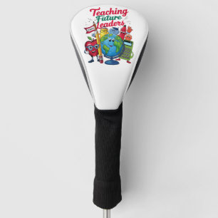 Retro Teaching Future Leaders Teacher School Golf Head Cover