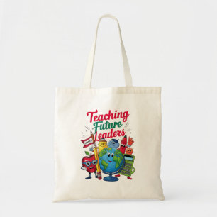 Retro Teaching Future Leaders Teacher School  Tote Bag