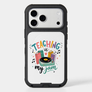Retro Teaching Is My Jam Vinyl Record Teacher iPhone 17 Pro Max Case