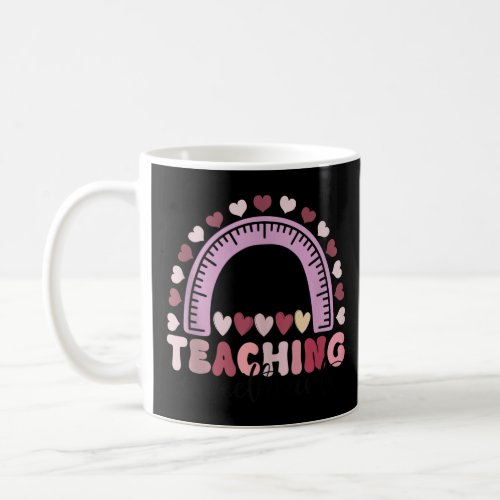 Retro Teaching Sweethearts Candy Heart Teacher Val Coffee Mug