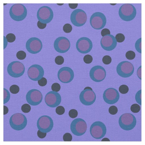 Retro Teal & Purple Atomic Orbit Fabric