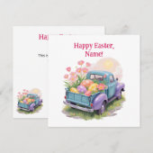 Retro Teal & Purple Truck with Easter Eggs (Front/Back)