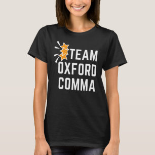 Retro Team Oxford Comma Preservation Society T-Shirt