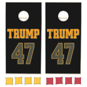 Retro Team Trump 47 Vintage Cornhole Set