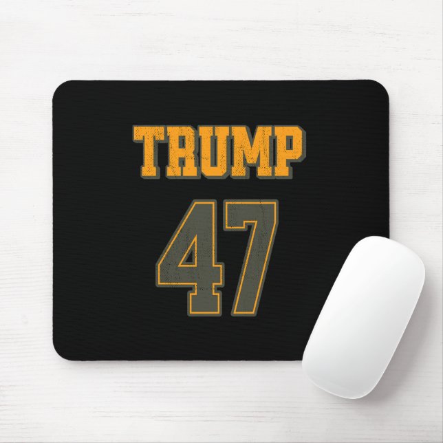 Retro Team Trump 47 Vintage Mouse Pad (With Mouse)