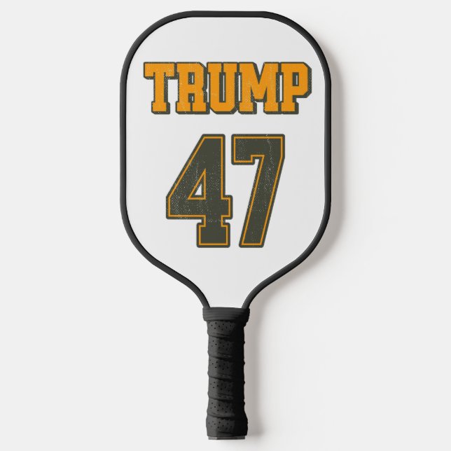 Retro Team Trump 47 Vintage Pickleball Paddle (Front)
