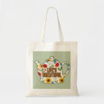 Retro teapot life&#39;s brewtiful design tote bag