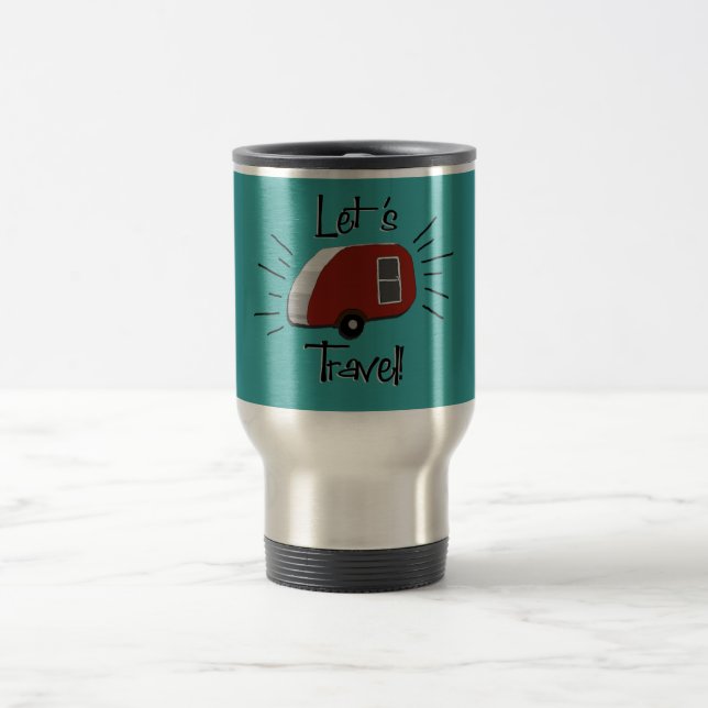 Retro Teardrop Camper Mug (Center)
