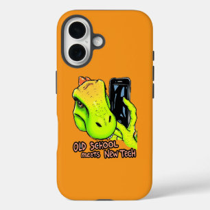 Retro Tech Twist iPhone 16 Case