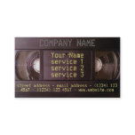 Retro tech VHS business card video audio business Retro tech VHS business card video audio business