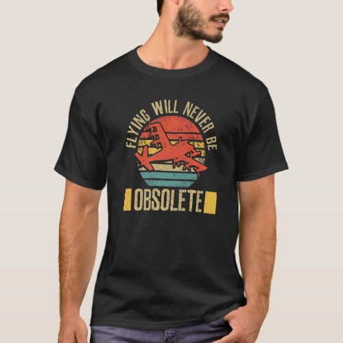 Retro Technician Engineer Vintage Aircraft Mechan T-Shirt