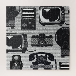 Retro technology jigsaw puzzle