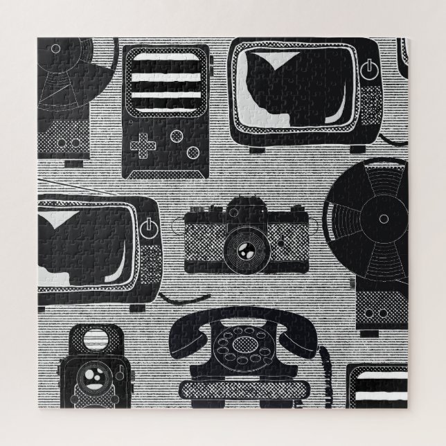 Retro technology jigsaw puzzle (Vertical)