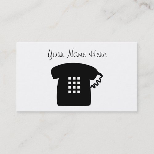 Retro Telephone Business Cards